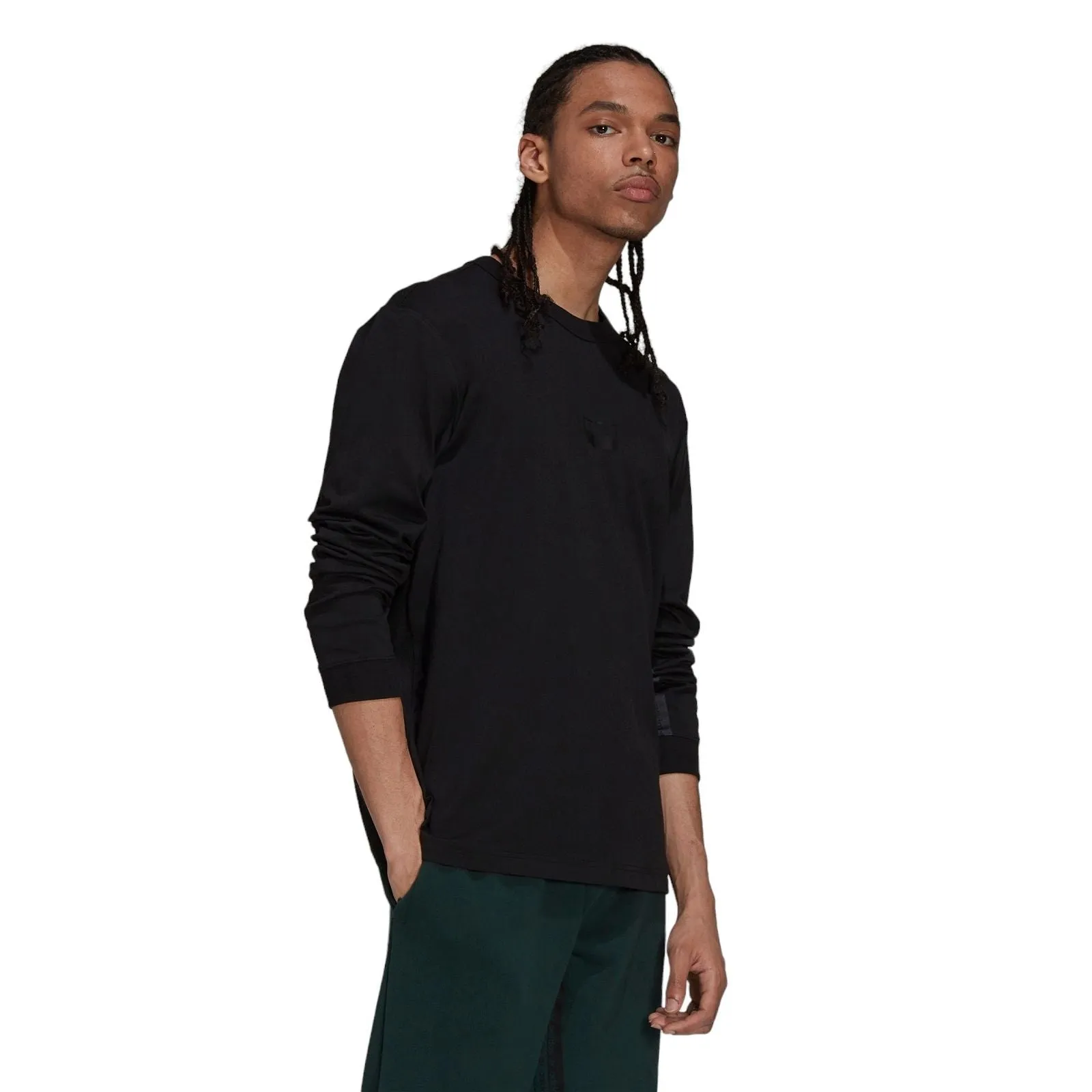 adidas Originals R.Y.V. Long Sleeve Logo T-Shirt - Black
