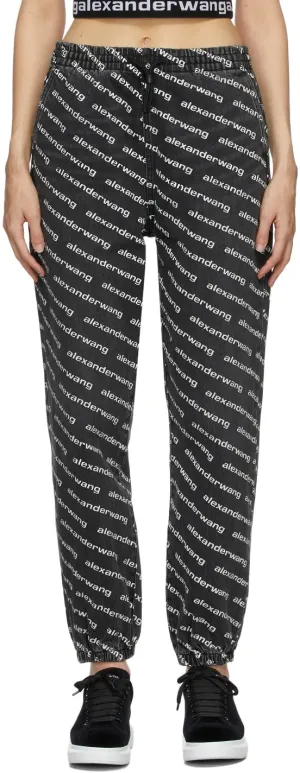 ALEXANDER WANG LOGO PRINT JOGGER JEANS