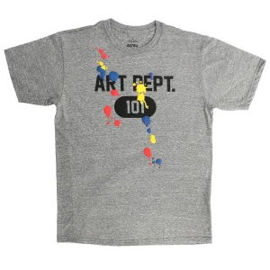 Art Dept. 101 Puffy Paint Splats Fun Graphic T-shirt