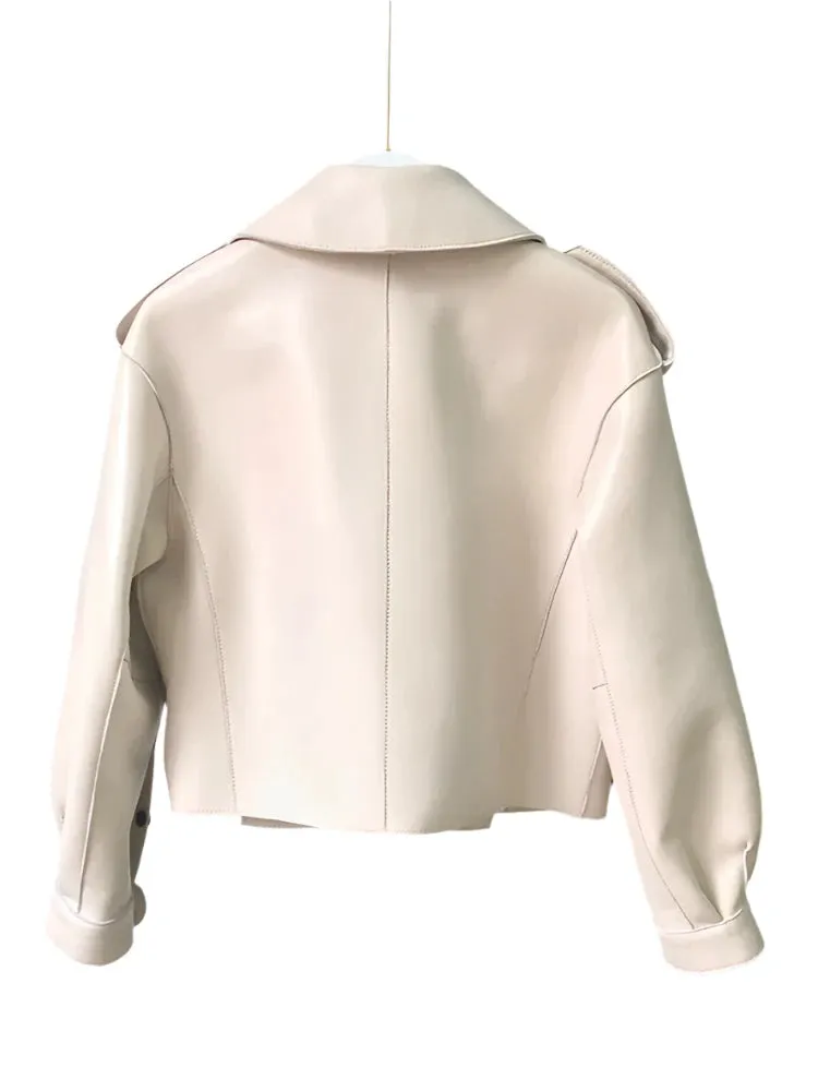 Autumn, Spring, Winter Women PU Leather Jacket Casual Lady Windproof Motorcycle Leather Coat
