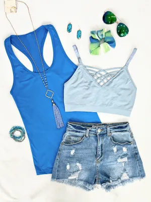 Basic Racerback Tank - Teal