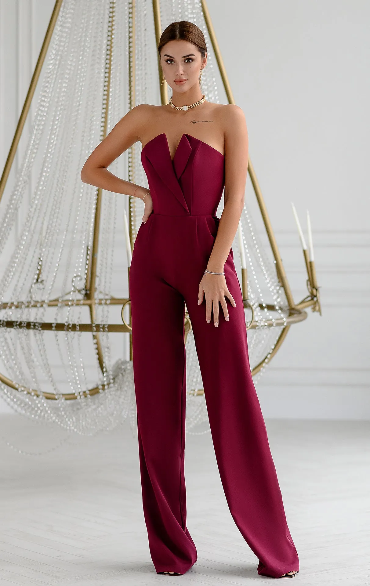 Bordeaux Bridal Jumpsuit