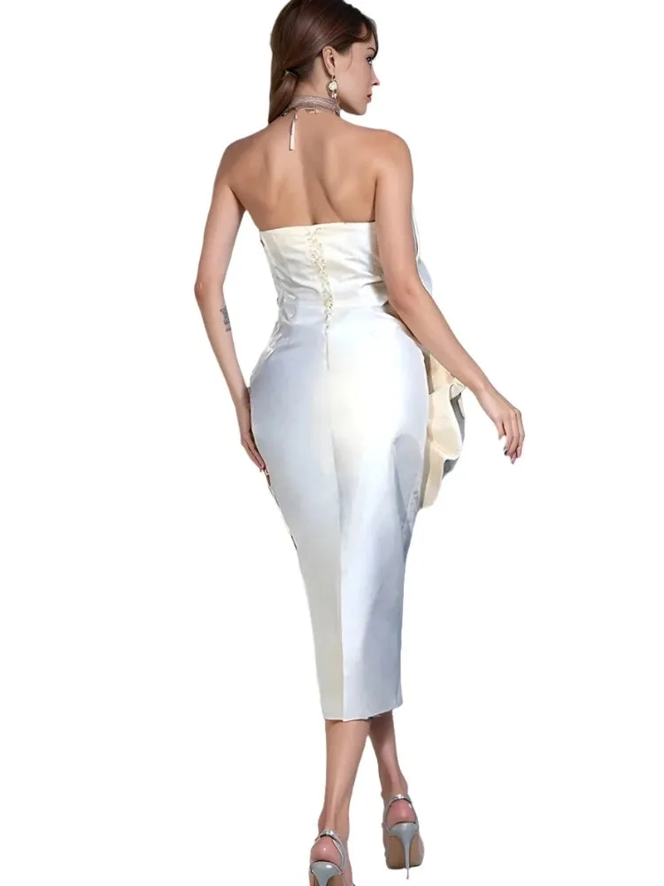Double 3D Flower Dress