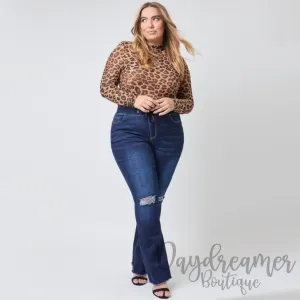 Dream Jogger Denim Flares