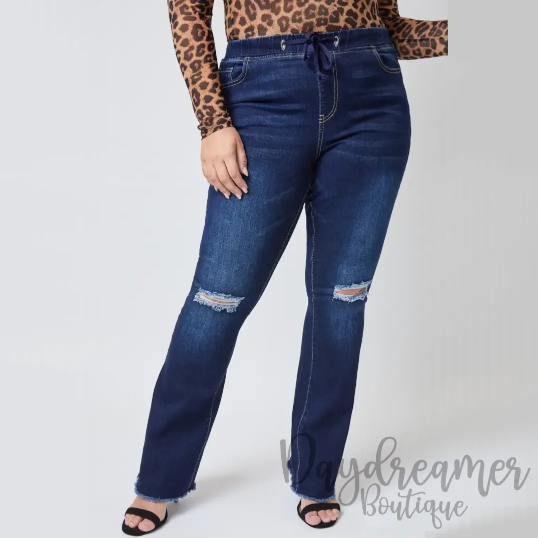 Dream Jogger Denim Flares