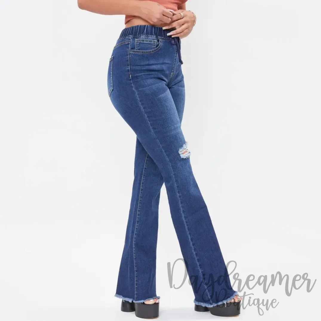 Dream Jogger Denim Flares