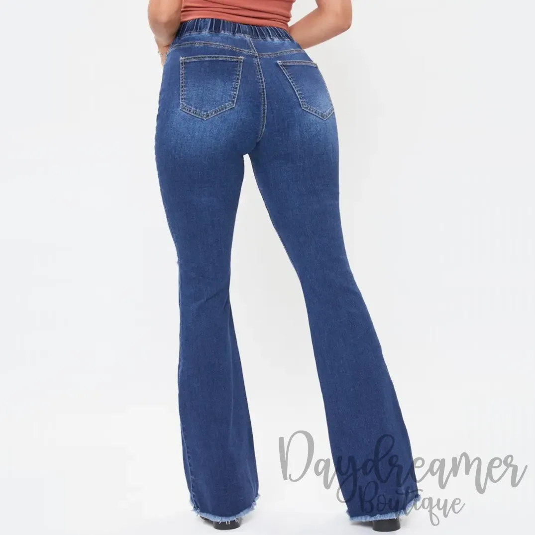 Dream Jogger Denim Flares