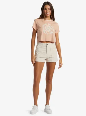 Feel Free Cropped T-Shirt - Cafe Creme