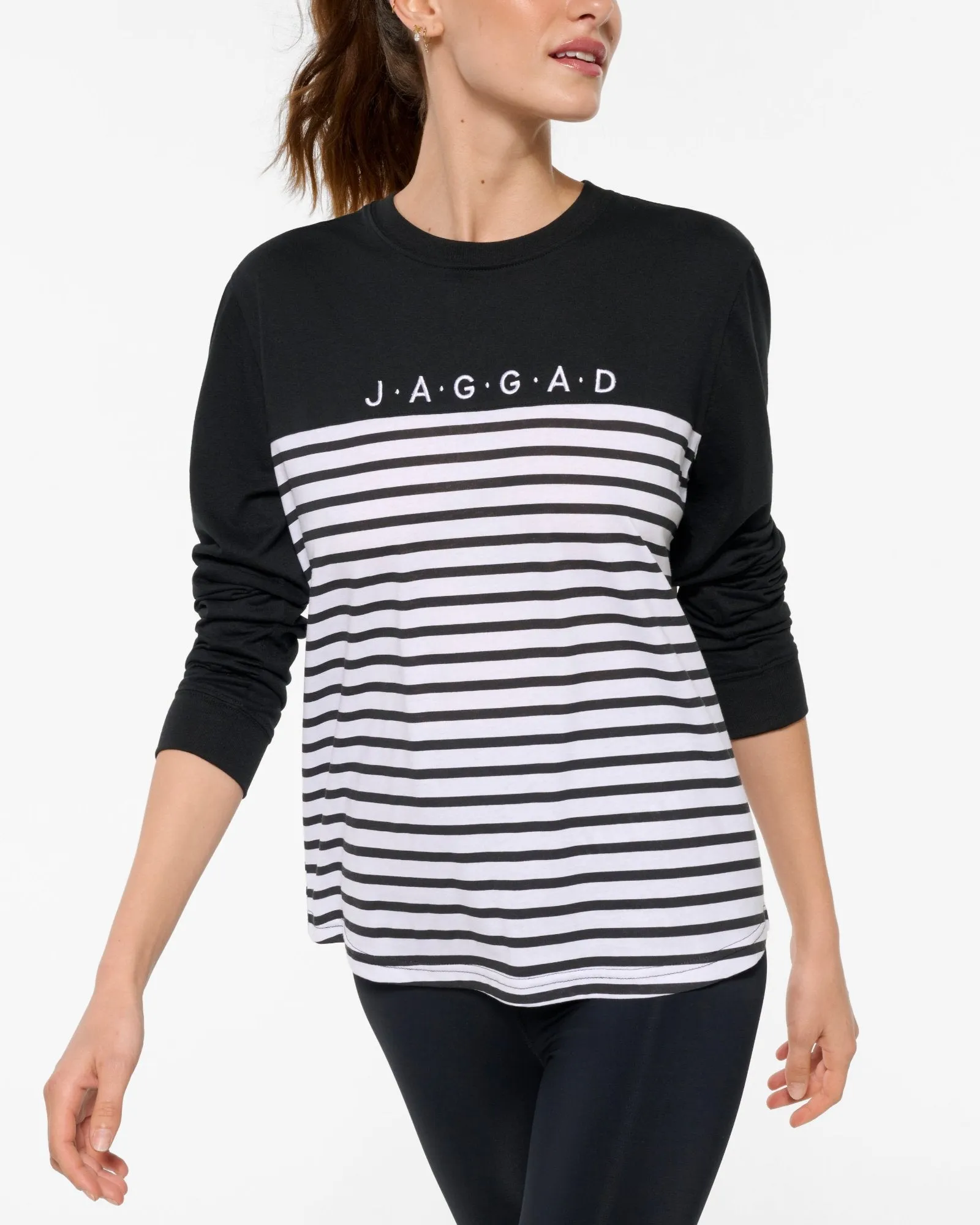 HARLEM CLASSIC LONG SLEEVE TEE BLACK