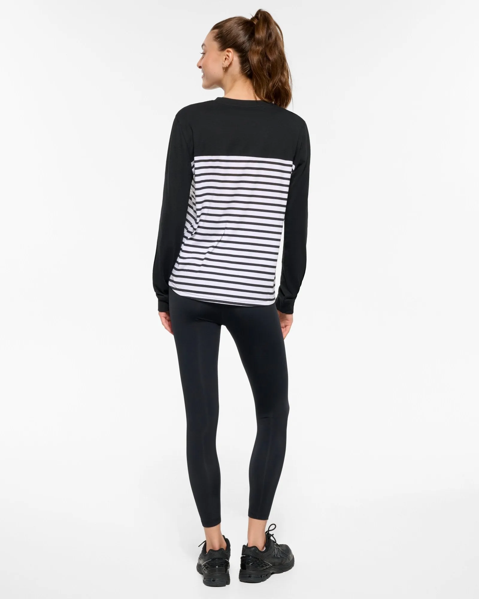 HARLEM CLASSIC LONG SLEEVE TEE BLACK