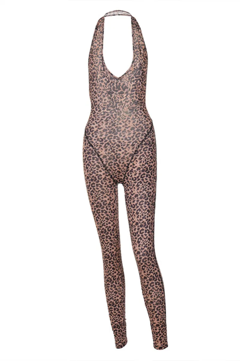 HBP3055 Leopard Print Romper