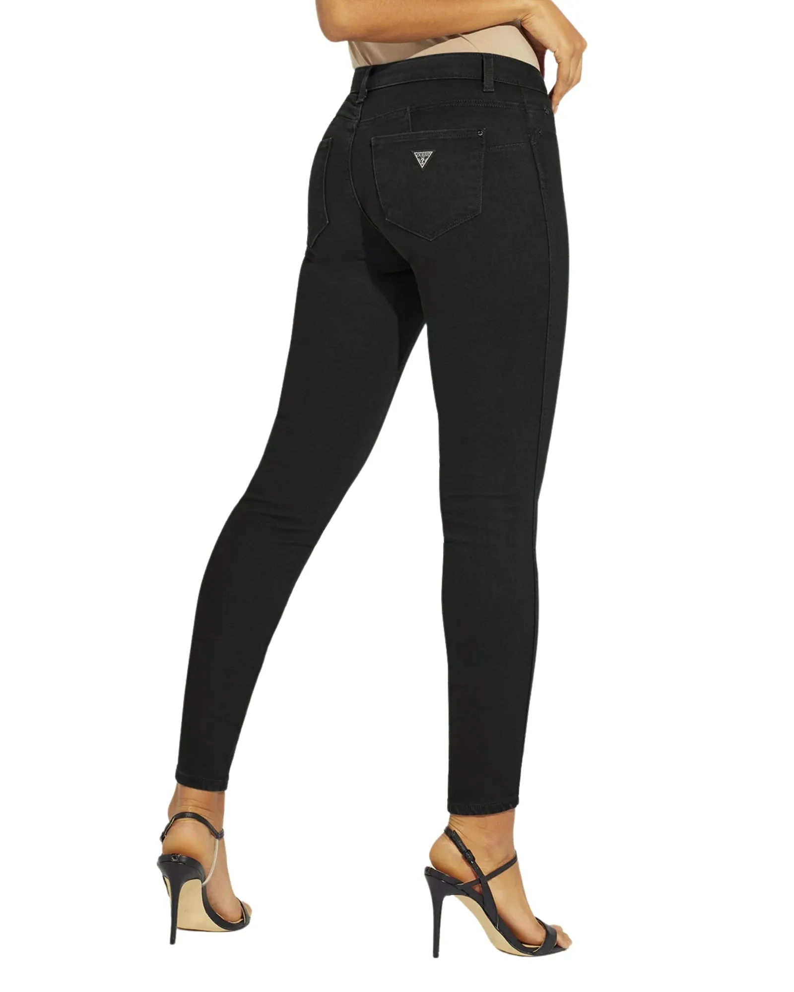 High-Rise 1981 Skinny Leg Denim Jeans In Carrie Black Wash