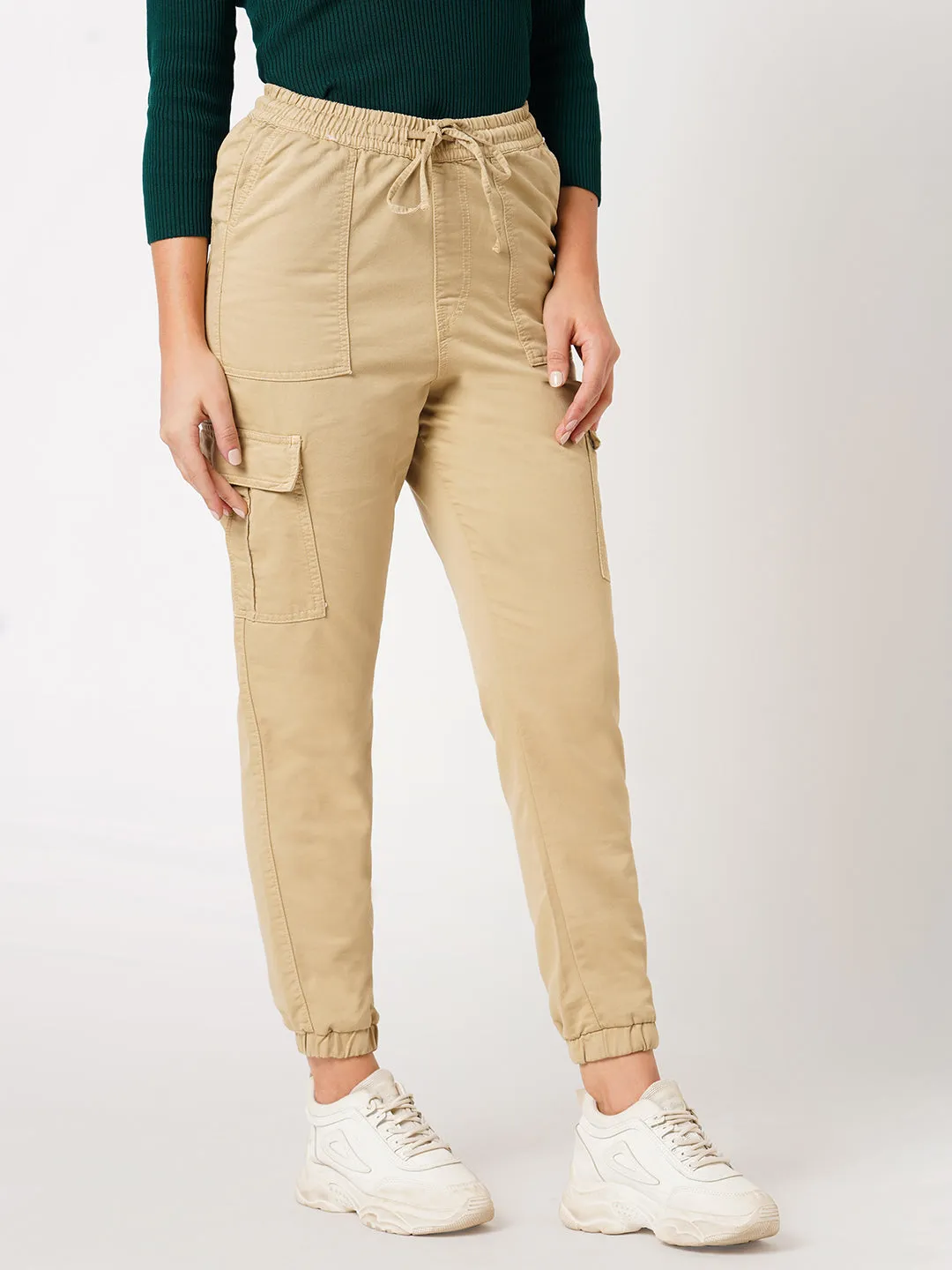 High Rise Denim Jogger
