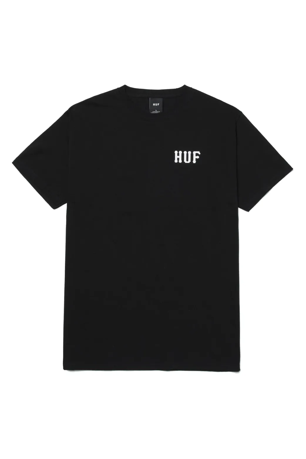 HUF ESSENTIAL CLASSIC H TEXT TEE S/S - BLACK