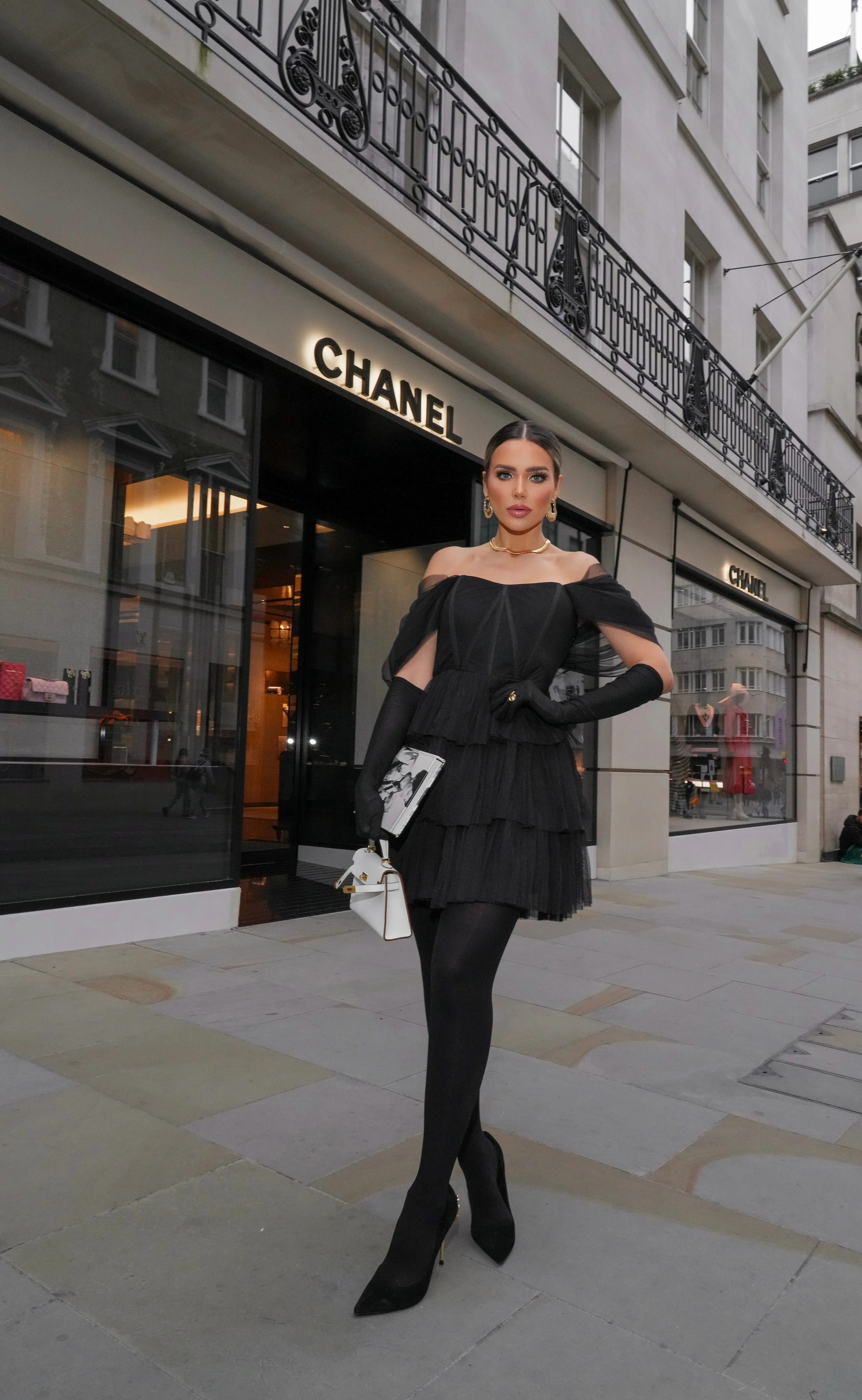 Jayde Black Tulle Mini Dress