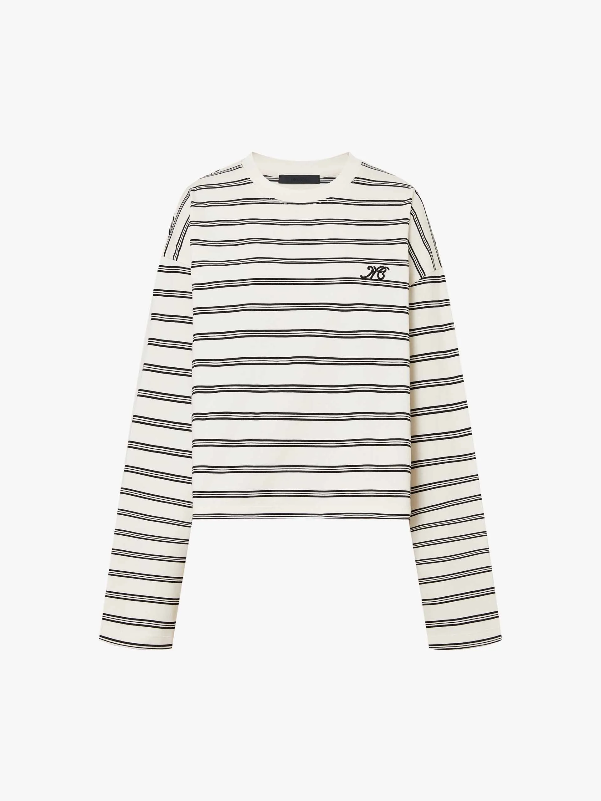 Loose Striped Print T-shirt