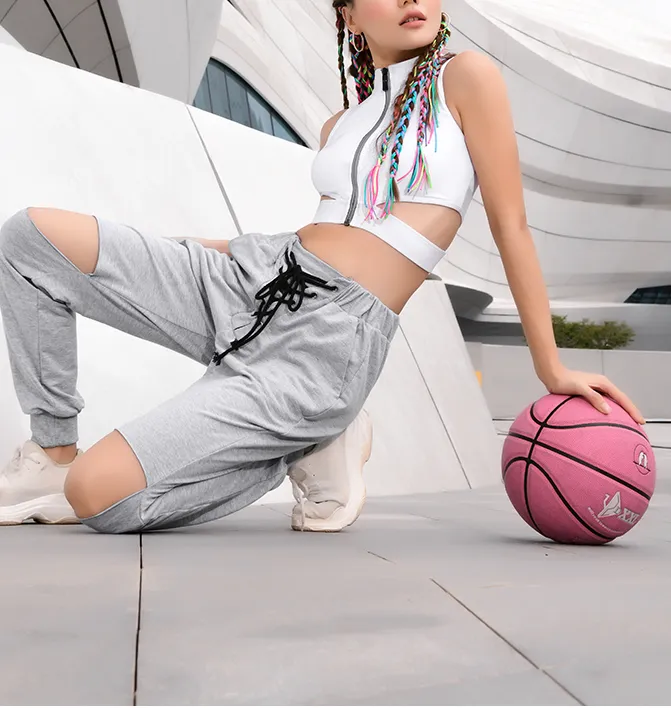 MIP RIPPED AND LACE UP TRACK PANTS IN GREY
