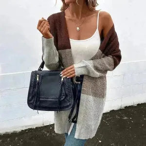 New style Autumn Winter Women Long Knitted Sweater Cardigan