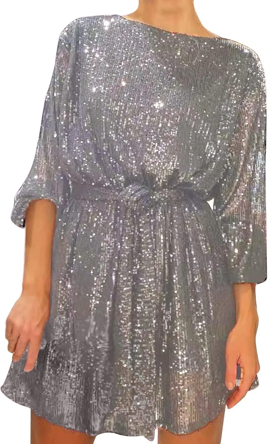 Rvidbe Prom Dresses for Women 2024 Sexy Tassel Dresses Sleeveless V Neck Sequin Dress Trendy Dresses Party Club Mini Dress
