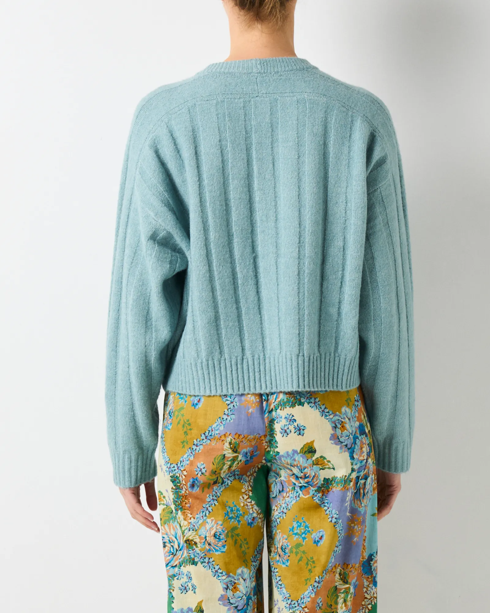 Seville Rib Jumper - Blue