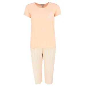 Sleep Junkie Women's Stay Palm Short Sleeve Capri Set