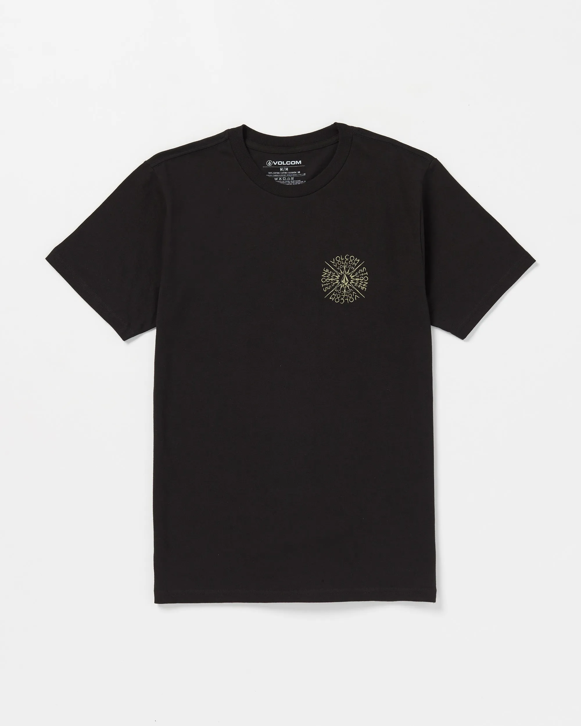 Spiraling Short Sleeve Tee - Black