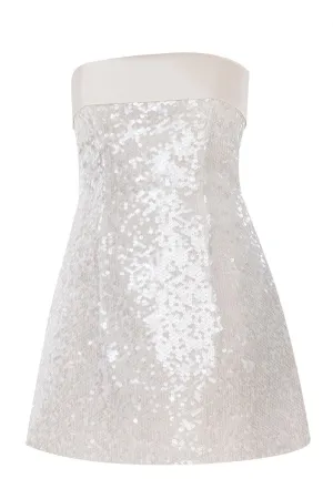 Strapless Sequin Mini Dress