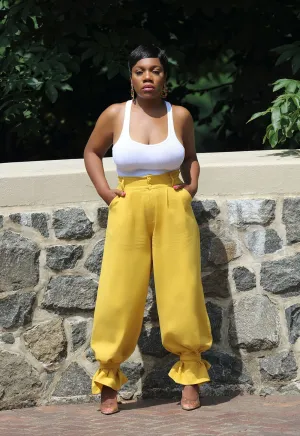 Sunny Luxe | Linen High Waist Trousers