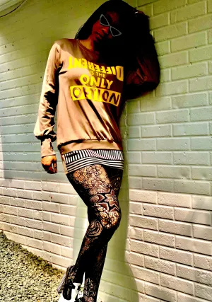 Tan ‘Different Is The Only Option’ Blouse