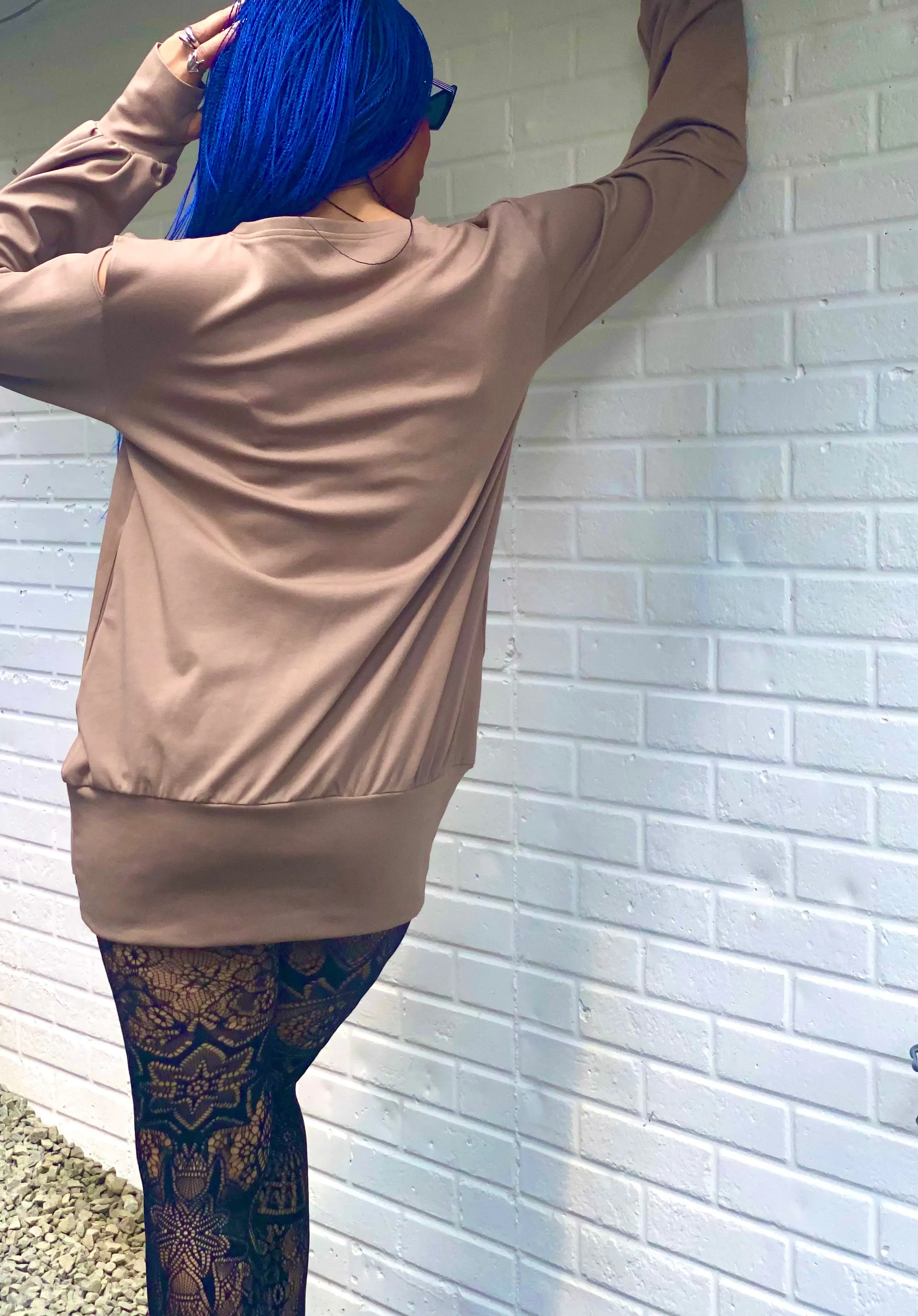 Tan ‘Different Is The Only Option’ Blouse