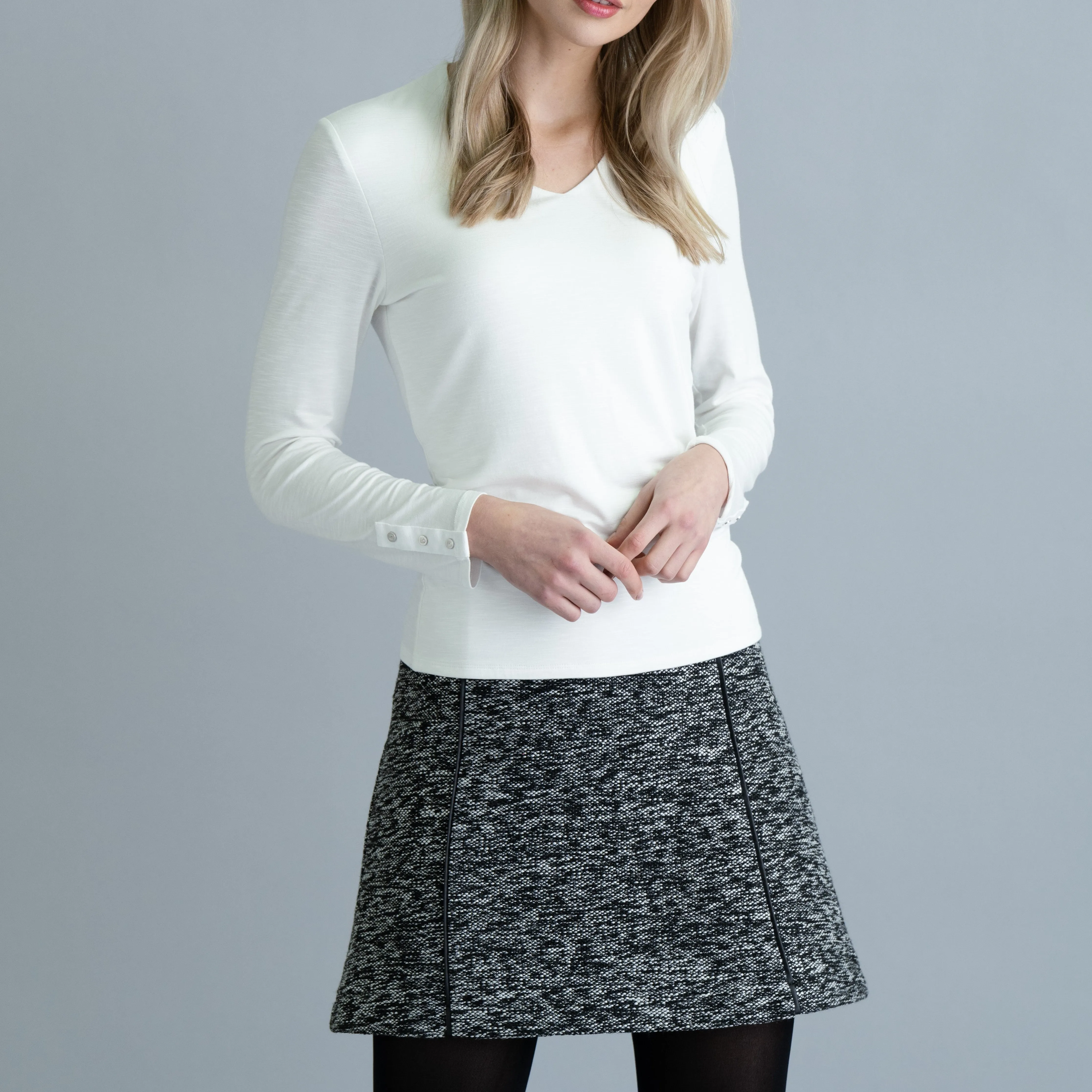 V-Neck Long Sleeve Tee