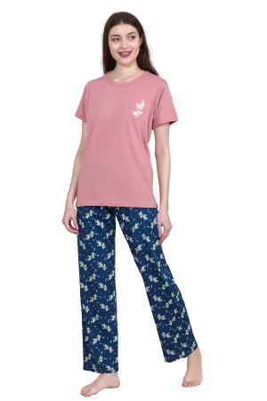 Velure Abstract All Over Floral Prints Pajama Set