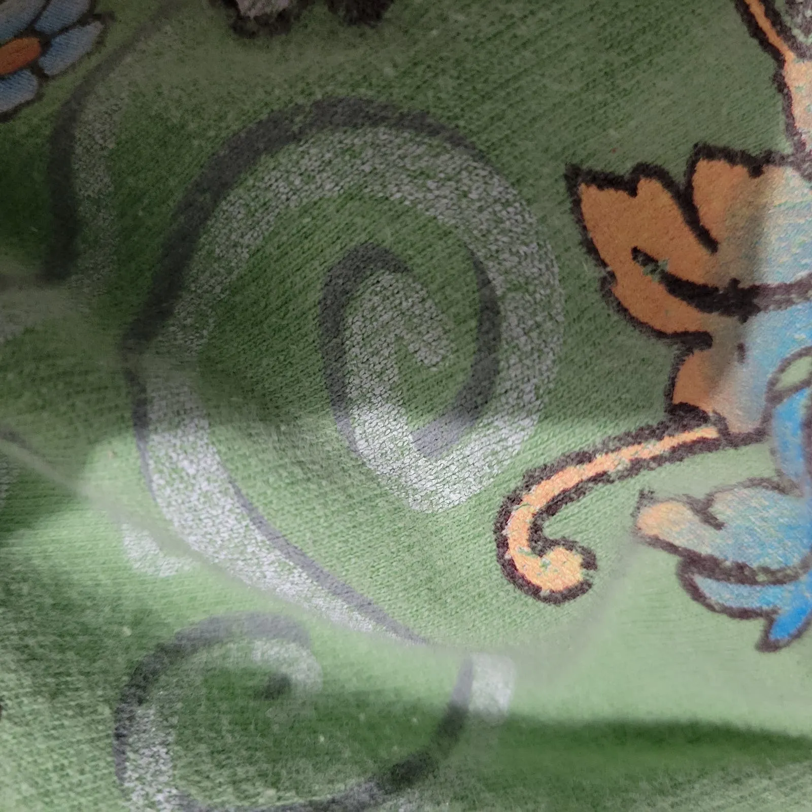 Vintage Supergirl Sweatpants Green Pastel Cropped DC Comics Tattoo Cotton Capri Pants Joggers Y2K Size Small