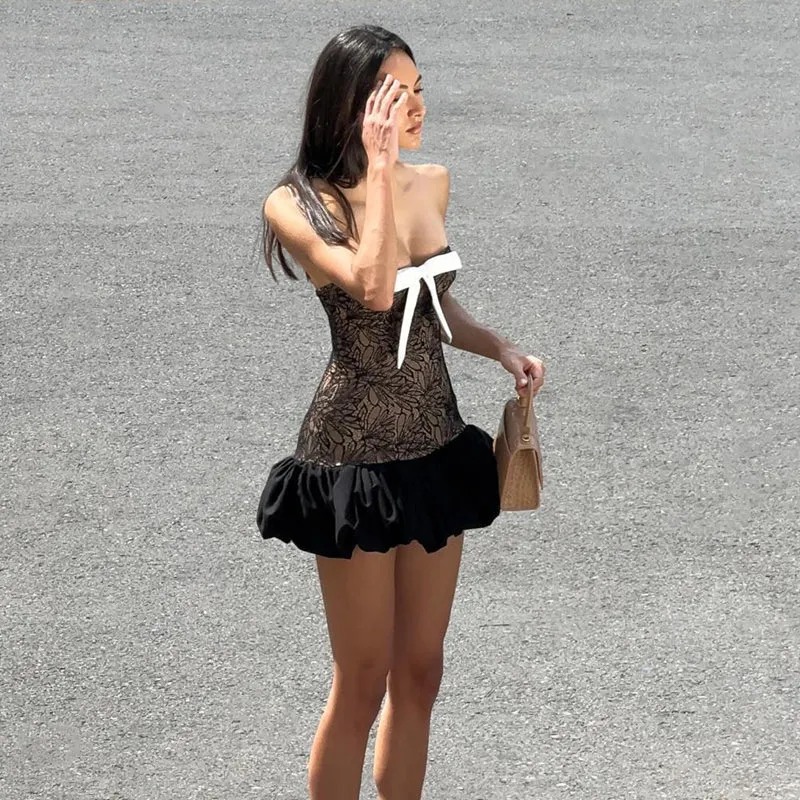 Vvsha Emery Strapless Mini Dress