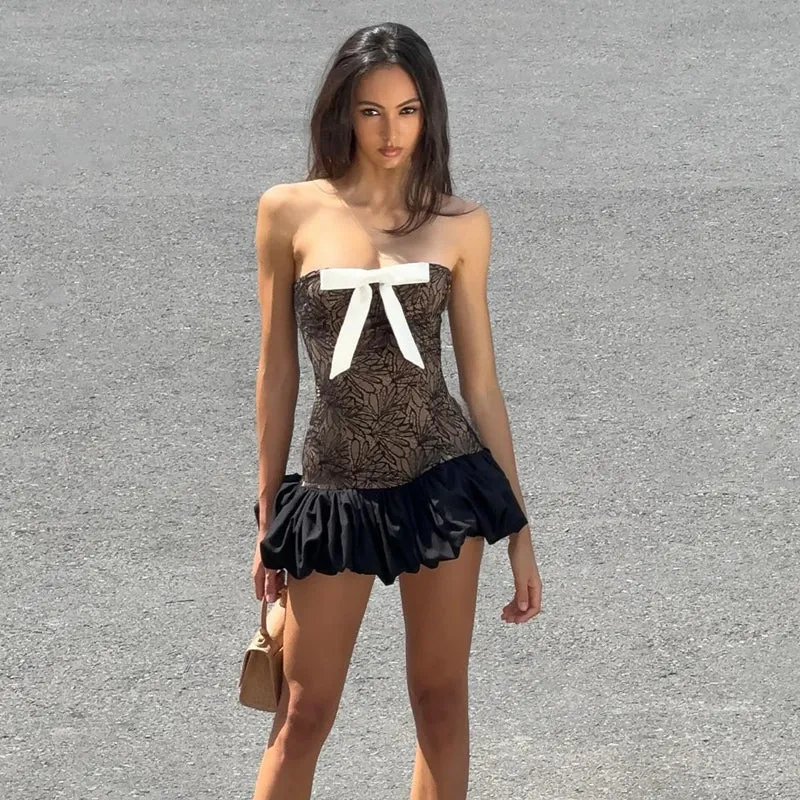 Vvsha Emery Strapless Mini Dress