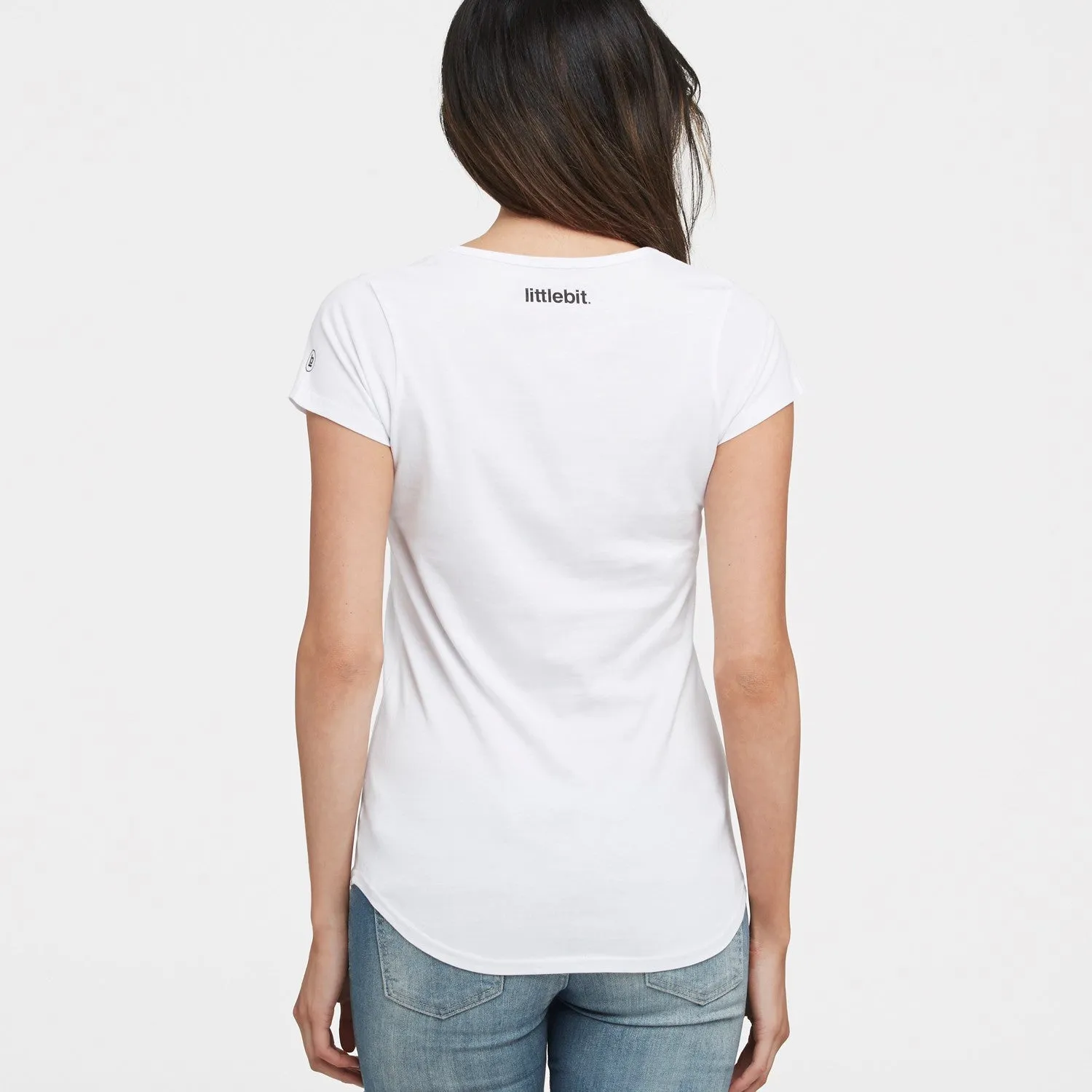 Womens Scoop Neck Tee 'Back Neck Logo'